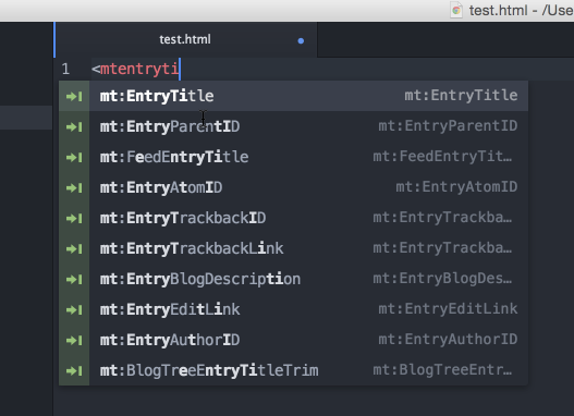 MTML Completions for ATOM